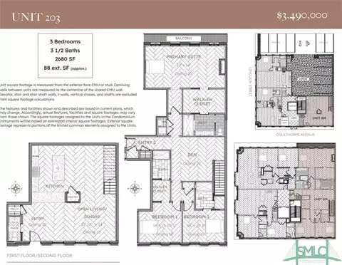 Floorplan - 302 E Oglethorpe Ave #203, Savannah, GA 31401 photo 3 of 3