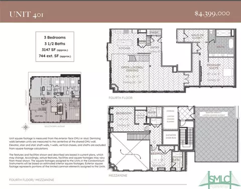 Floorplan - 302 E Oglethorpe Ave #401, Savannah, GA 31401 photo 3 of 3