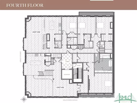 Floorplan - 302 E Oglethorpe Ave #401, Savannah, GA 31401 photo 1 of 3
