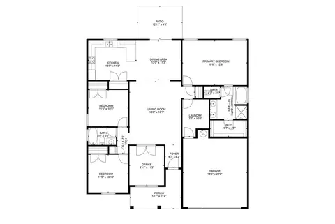 Floorplan - 125 Thoroughbred Dr, Guyton, GA 31312 photo 1 of 1