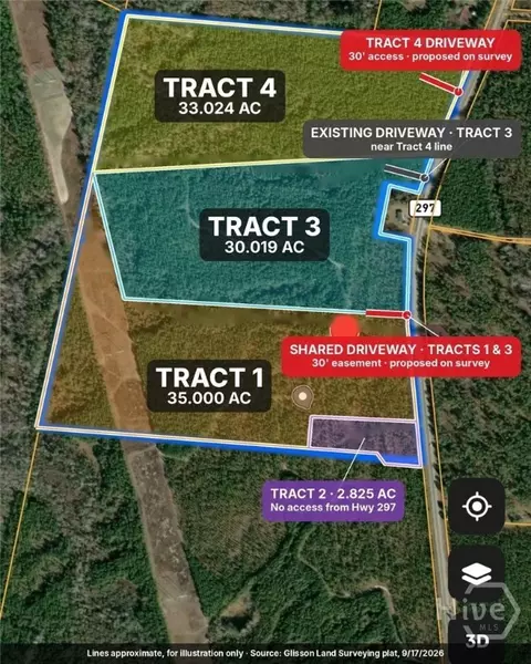 0 Hwy 297 - Tracts 4, Soperton, GA 30457