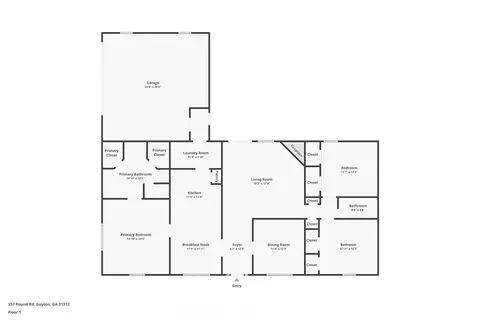 Floorplan - 357 Pound Rd, Guyton, GA 31312 photo 1 of 1