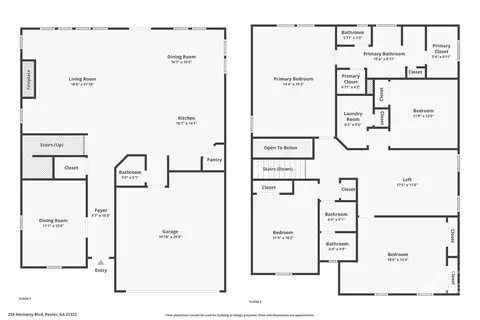 Floorplan - 259 Harmony Blvd, Pooler, GA 31322 photo 1 of 1