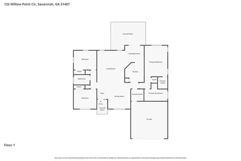 Floorplan - 122 Willow Point Cir, Savannah, GA 31407 photo 1 of 1