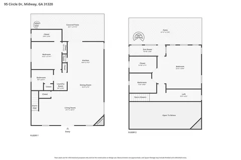 Floorplan - 95 Circle Dr, Midway, GA 31320 photo 1 of 1
