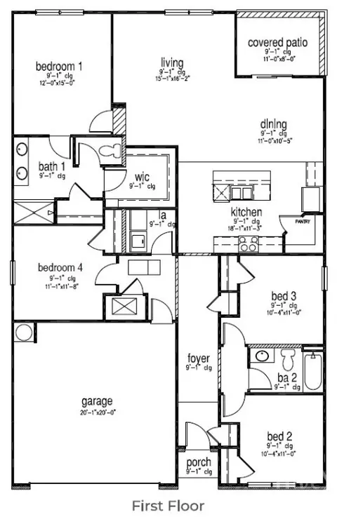 Floorplan - 116 Sabel Ct, Guyton, GA 31312 photo 1 of 1