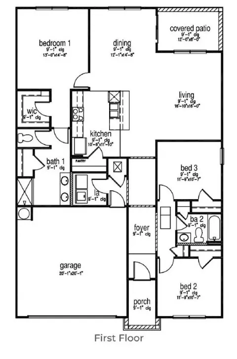 Floorplan - 120 Sabel Ct, Guyton, GA 31312 photo 1 of 1