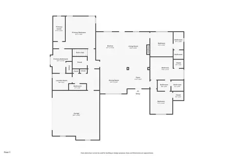 Floorplan - 3 Honeysuckle Dr, Claxton, GA 30417 photo 2 of 3