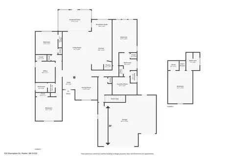 Floorplan - 123 Champlain Dr, Pooler, GA 31322 photo 1 of 1