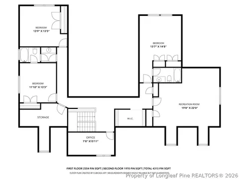 Floorplan - 698 Cedar Pt, Vass, NC 28394 photo 2 of 2