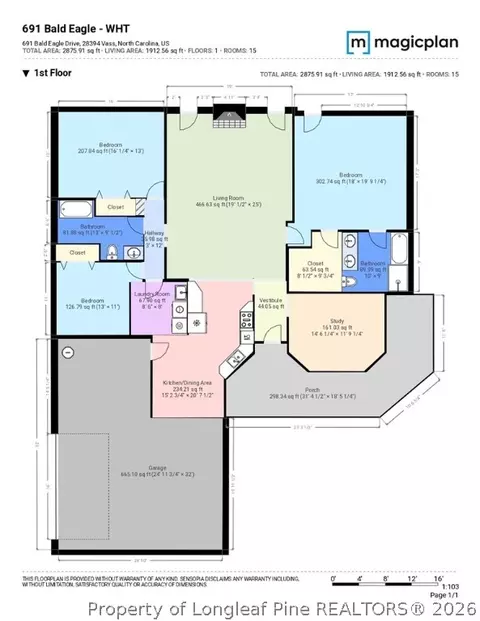 Floorplan - 691 Bald Eagle Dr, Vass, NC 28394 photo 1 of 1
