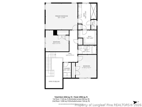 Floorplan - 1355 Monticello Dr, Pinehurst, NC 28374 photo 3 of 3