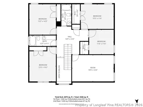 Floorplan - 556 Bald Eagle Dr, Vass, NC 28394 photo 2 of 2
