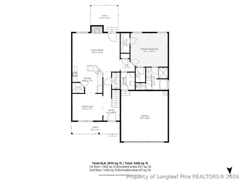 Floorplan - 556 Bald Eagle Dr, Vass, NC 28394 photo 1 of 2