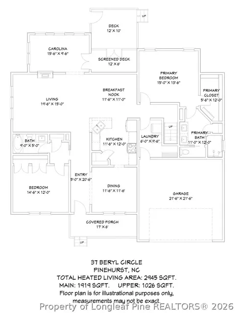 Floorplan - 37 Beryl Cir, Pinehurst, NC 28374 photo 1 of 2