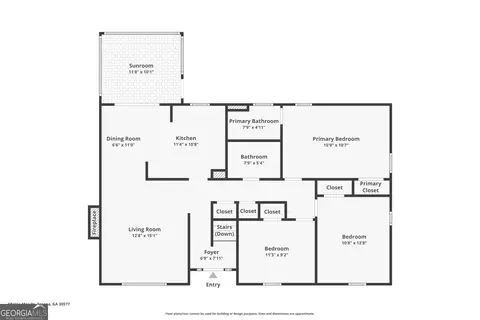 Floorplan - 68 Van Mar Dr, Toccoa, GA 30577 photo 3 of 3