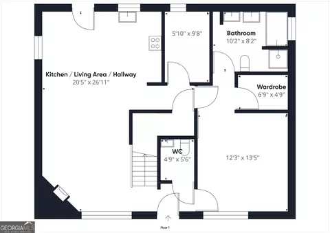Floorplan - 143 Oakview Cir, Gray, GA 31032 photo 2 of 3