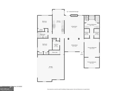 Floorplan - 263 Quail Run, Williamson, GA 30292 photo 2 of 2