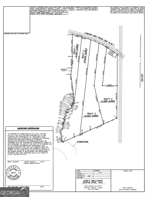 12 5 Ac Tract Apt Lamars Mill Rd, Flovilla, GA 30216