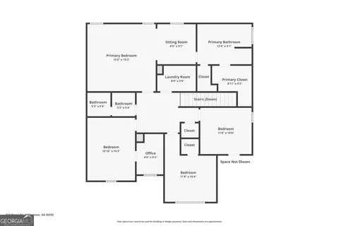Floorplan - 233 Dixon Cir, Williamson, GA 30292 photo 3 of 3
