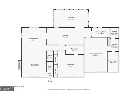 Floorplan - 405 Golf Course Rd, Demorest, GA 30535 photo 2 of 5