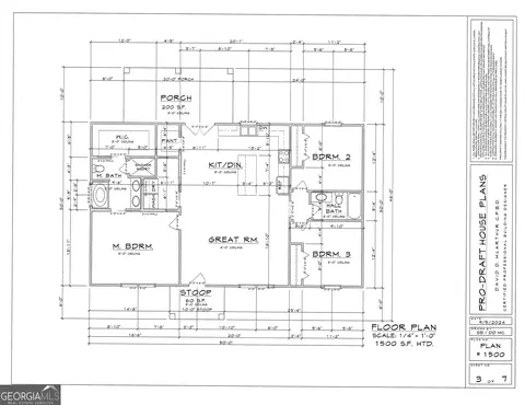 Floorplan - 9792 County Line Rd, Mitchell, GA 30820 photo 1 of 1