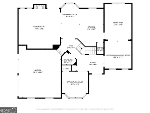 Floorplan - 155 Hedgewick Way, Tyrone, GA 30290 photo 1 of 3
