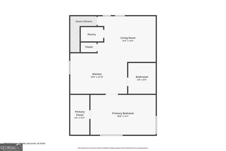 Floorplan - 356 W Oak Grove Rd NW, Adairsville, GA 30103 photo 3 of 7