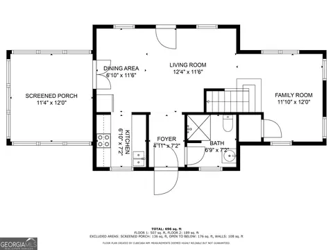 Floorplan - 80 Charter Oak Dr, Athens, GA 30607 photo 1 of 2
