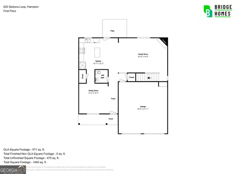 Floorplan - 620 Sedona Loop, Hampton, GA 30228 photo 1 of 2