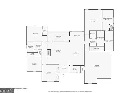 Floorplan - 1791 Mcfarlin Bridge Rd, Carnesville, GA 30521 photo 1 of 3
