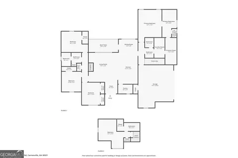 Floorplan - 1791 Mcfarlin Bridge Rd, Carnesville, GA 30521 photo 3 of 3