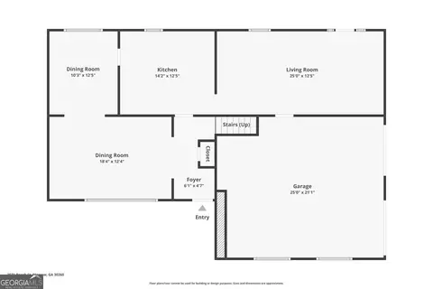 Floorplan - 2571 Beech St, Morrow, GA 30260 photo 2 of 2