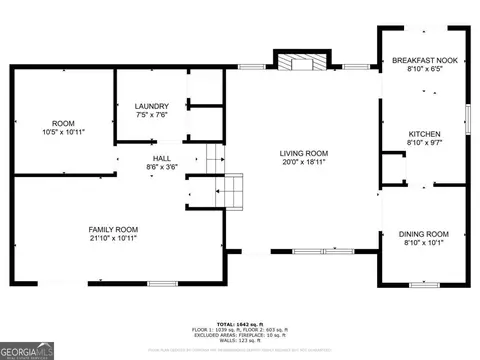 Floorplan - 5404 Biffle Downs Rd, Stone Mountain, GA 30088 photo 2 of 3