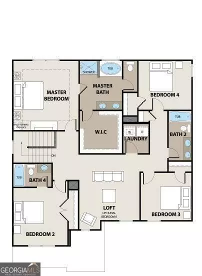 Floorplan - 196 Sage St #HOME 30, Commerce, GA 30529 photo 1 of 2
