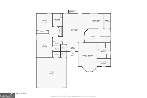 Floorplan - 235 Mountain Way, Covington, GA 30016 photo 1 of 1