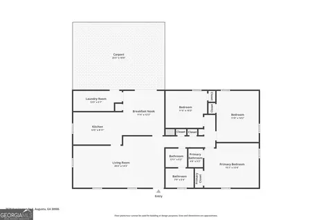 Floorplan - 2538 E Kensington Dr, Augusta, GA 30906 photo 1 of 1