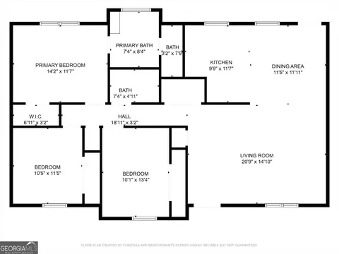 Floorplan - 173 Bartlett Cir, Bowdon, GA 30108 photo 1 of 2