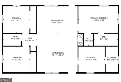 Floorplan - 1031 Blasingame Rd, Monroe, GA 30655 photo 1 of 1