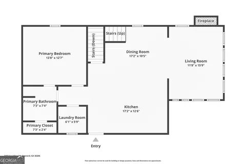 Floorplan - 2192 Gaulding Rd, Concord, GA 30206 photo 1 of 3