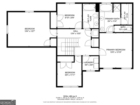 Floorplan - 102 Brookstone Way, Rincon, GA 31326 photo 2 of 3