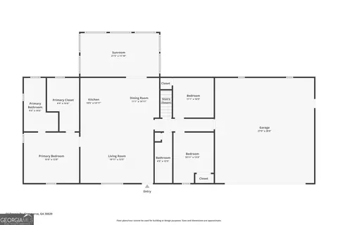 Floorplan - 66 Dennis Dr, Commerce, GA 30529 photo 2 of 3