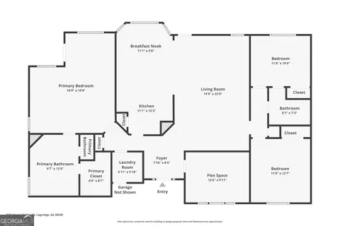 Floorplan - 4555 Mooty Bridge Rd, Lagrange, GA 30240 photo 1 of 1