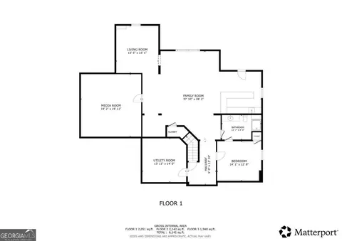 Floorplan - 3161 Willowstone Dr, Duluth, GA 30096 photo 1 of 4