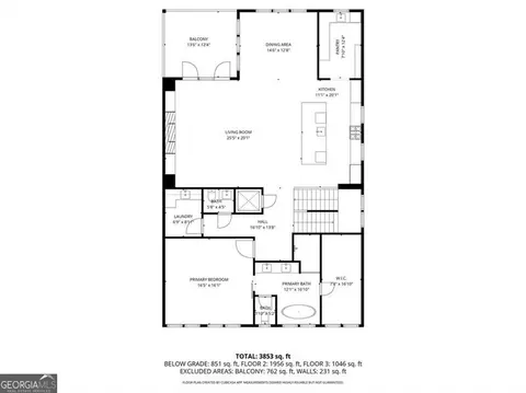 Floorplan - Undisclosed, Milton, GA 30004 photo 2 of 3