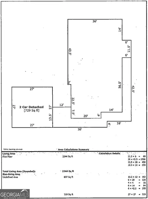 Floorplan - 195 Twin Oaks Dr, Hampton, GA 30228 photo 1 of 2