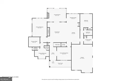 Floorplan - 385 Huckaby Rd, Brooks, GA 30205 photo 1 of 2