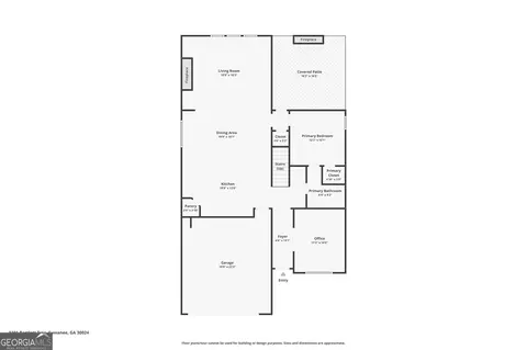 Floorplan - 1101 Bartlett Trce, Suwanee, GA 30024 photo 4 of 5