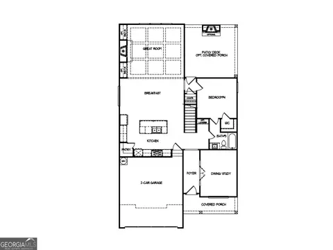 Floorplan - 1101 Bartlett Trce, Suwanee, GA 30024 photo 1 of 5