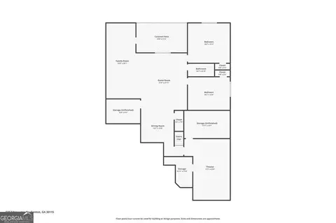 Floorplan - 522 Edgewater Dr, Canton, GA 30115 photo 2 of 3